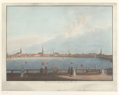 Gezicht op Hamburg