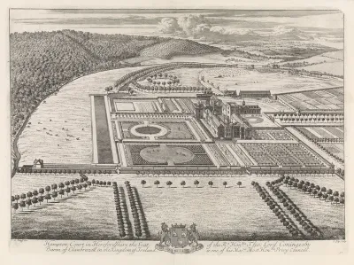 Gezicht op Hampton Court