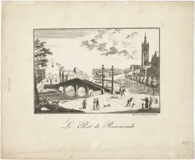 Gezicht op haven van Roermond