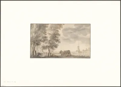 Gezicht op herberg Het Molentje aan de Amsteldijk