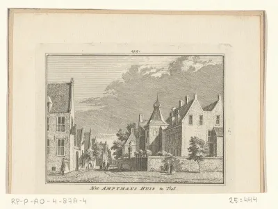Gezicht op het Ambtmanshuis te Tiel