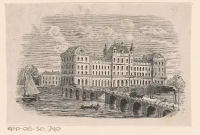 Gezicht op het Amstel Hotel te Amsterdam