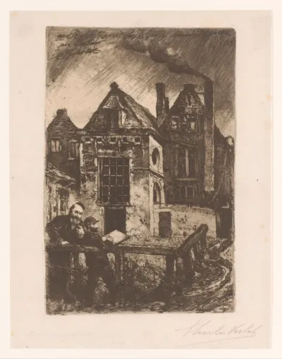 Gezicht op het atelier van Charles Verlat