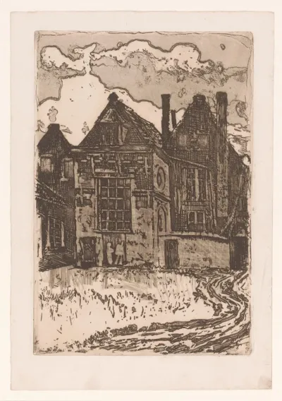 Gezicht op het atelier van Charles Verlat