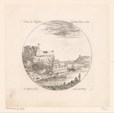 Gezicht op het bastion van Saint-Jean