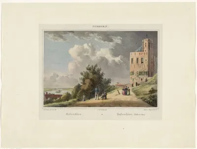 Gezicht op het Belvédère in Nijmegen