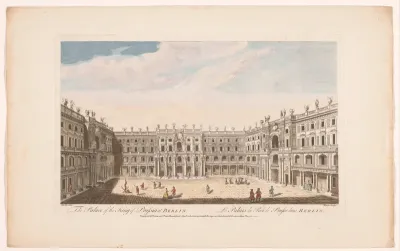 Gezicht op het Berliner Stadtschloss te Berlijn