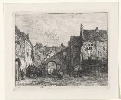 Gezicht op het Binnenhof