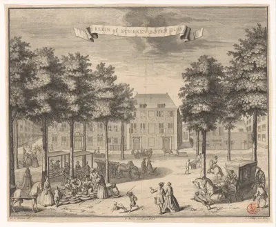 Gezicht op het Boterhuis te Den Haag