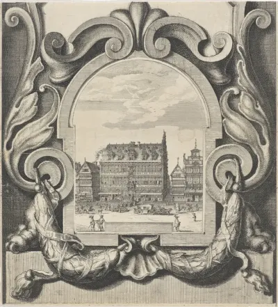 Gezicht op het Broodhuis te Brussel