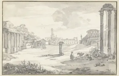 Gezicht op het Campo Vaccino