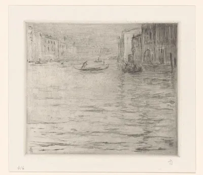 Gezicht op het Canal Grande in Venetië