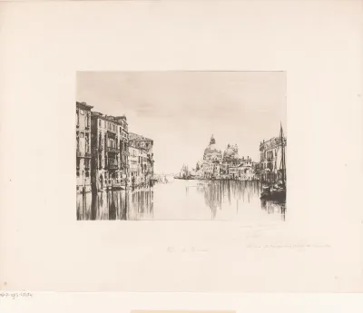 Gezicht op het Canal Grande te Venetië
