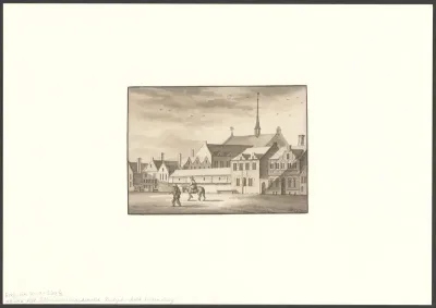Gezicht op het Cellebroedersklooster of Cellezustersklooster