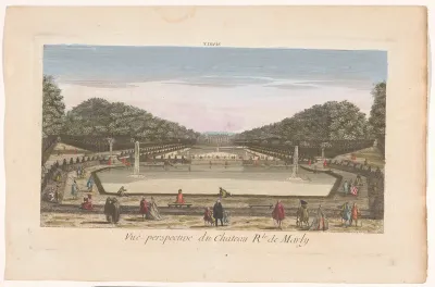 Gezicht op het Château de Marly