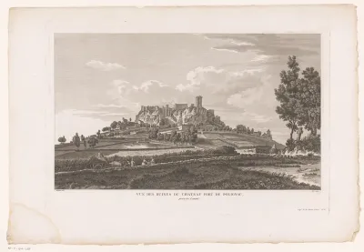 Gezicht op het Château de Polignac
