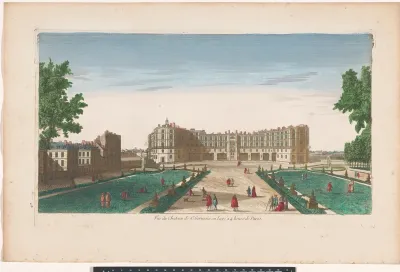 Gezicht op het Château de Saint-Germain-en-Laye