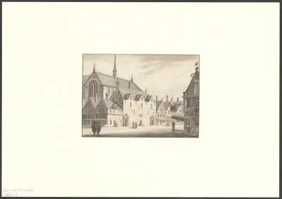 Gezicht op het Clarissenklooster aan de Heiligeweg