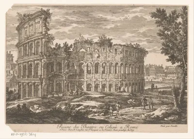 Gezicht op het Colosseum