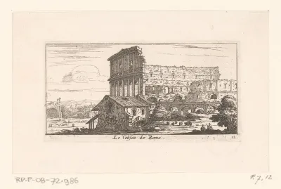 Gezicht op het Colosseum