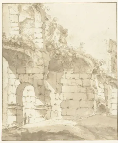 Gezicht op het Colosseum