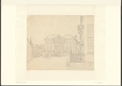 Gezicht op het Commandantshuis