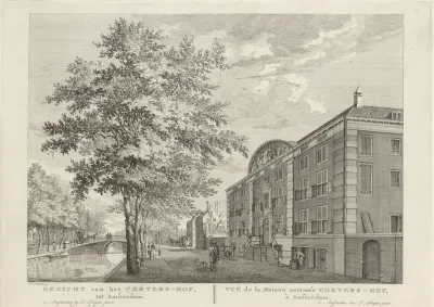 Gezicht op het Corvershof te Amsterdam