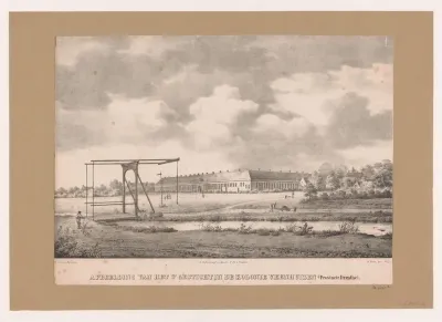 Gezicht op het derde gesticht in de kolonie Veenhuizen