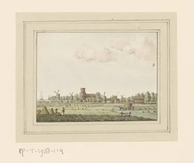 Gezicht op het dorp Aartswoud