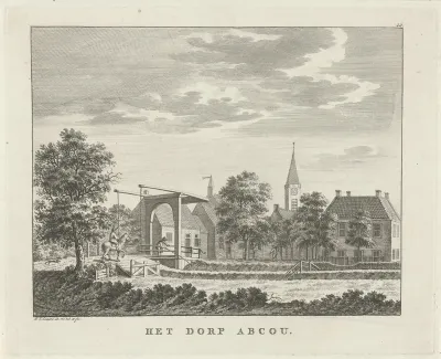 Gezicht op het dorp Abcoude