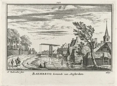Gezicht op het dorp Baambrugge, 1670