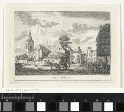 Gezicht op het dorp Breukelen