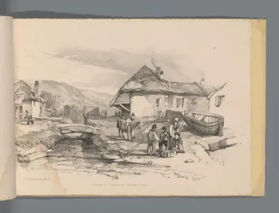 Gezicht op het dorp Cadgwith te Cornwall