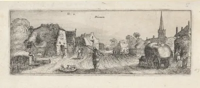 Gezicht op het dorp Diemen