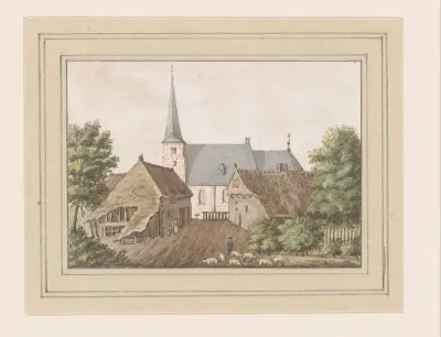 Gezicht op het dorp Etten in Noord-Brabant