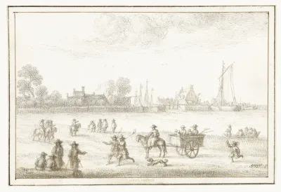Gezicht op het dorp Harlebeeck