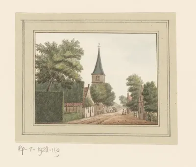 Gezicht op het dorp Heemskerk