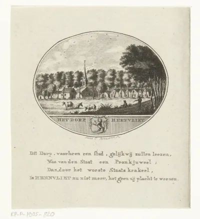 Gezicht op het dorp Heenvliet