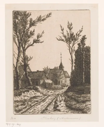 Gezicht op het dorp Hockai in de Ardennen