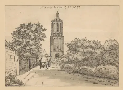 Gezicht op het dorp Houten