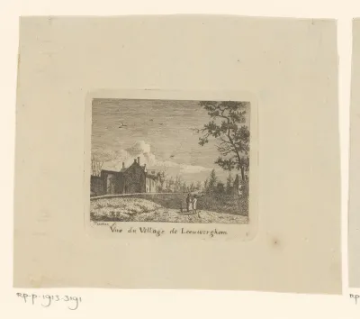 Gezicht op het dorp Leeuwergem
