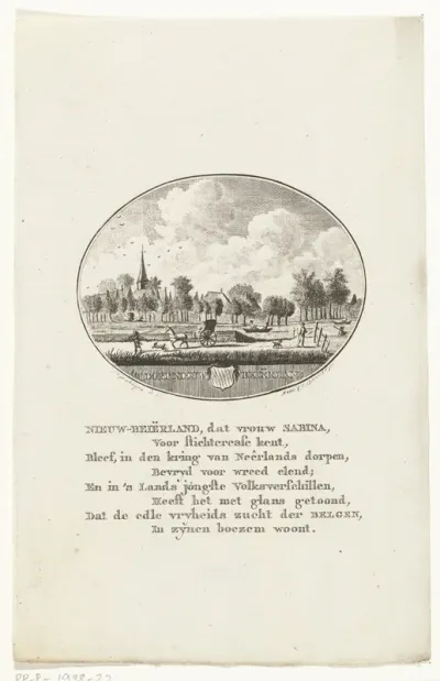 Gezicht op het dorp Nieuw-Beijerland