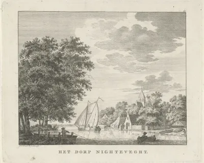 Gezicht op het dorp Nigtevecht