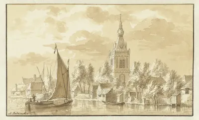 Gezicht op het dorp Overschie
