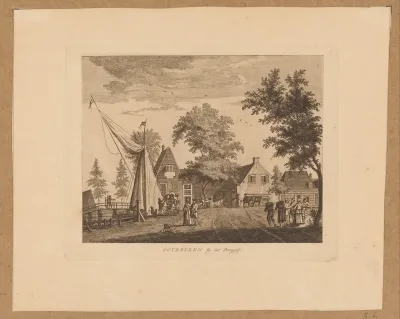 Gezicht op het dorp Overveen