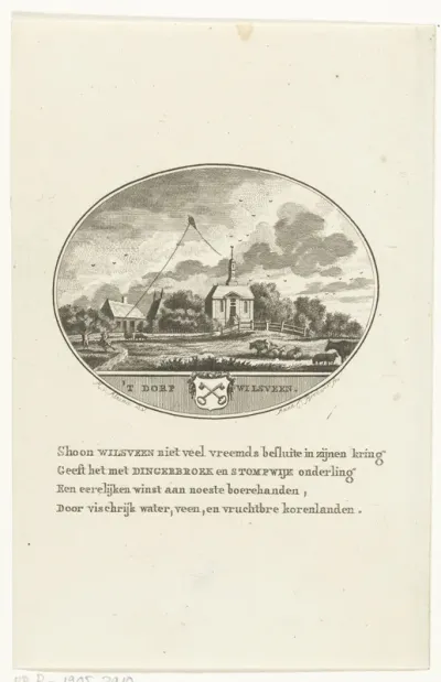 Gezicht op het dorp Wilsveen