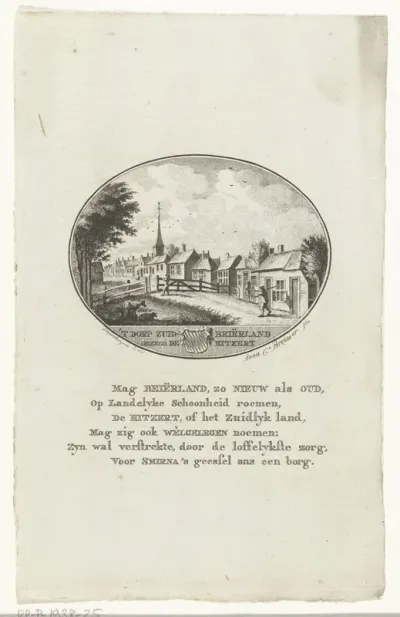 Gezicht op het dorp Zuid-Beijerland