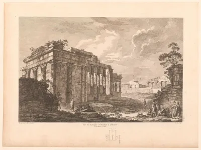 Gezicht op het Erechtheion