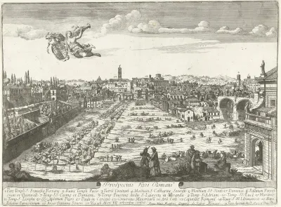 Gezicht op het Forum Romanum