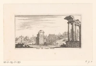 Gezicht op het Forum Romanum